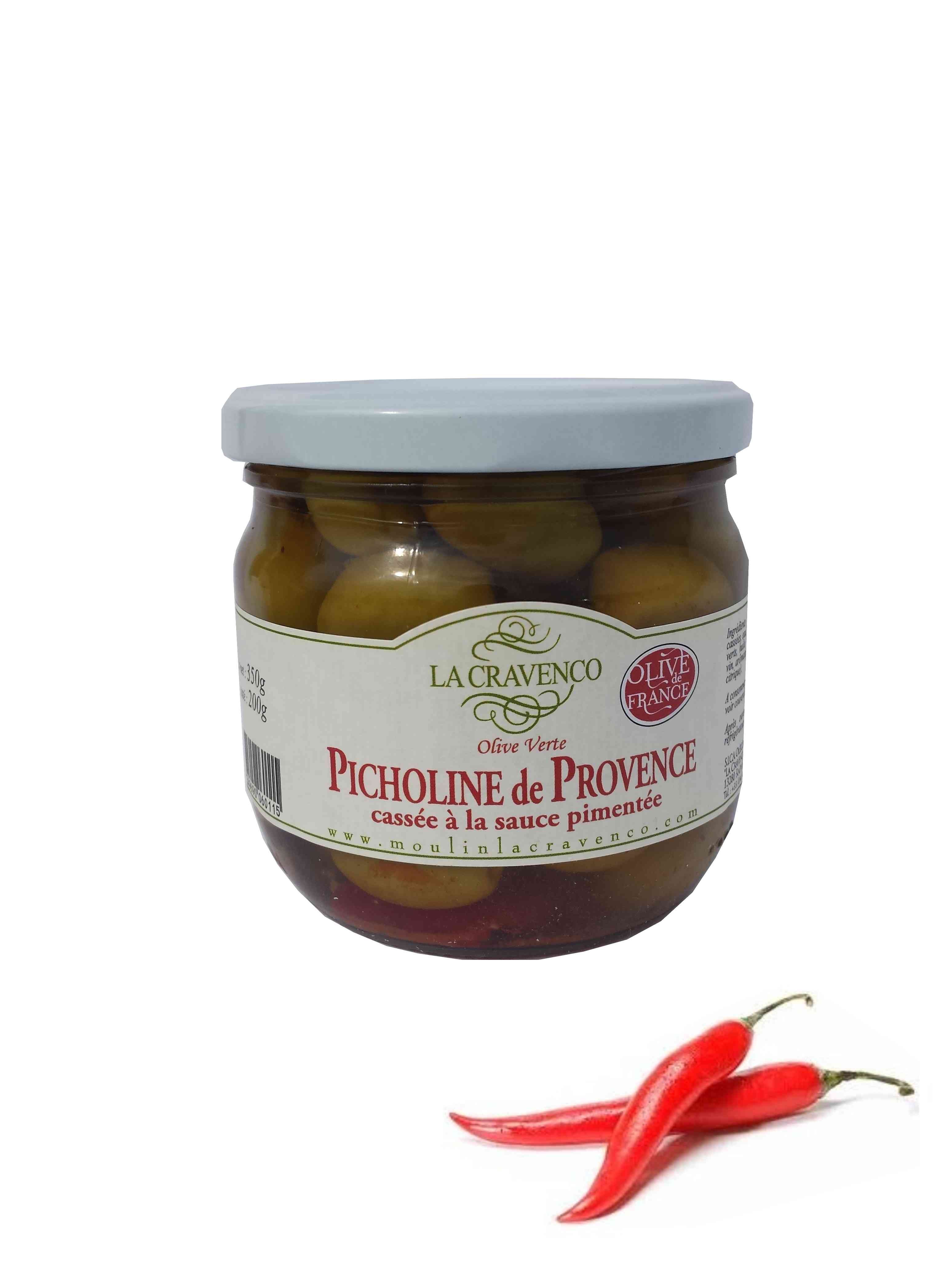 PICHOLINES CASSEES SAUCE PIMENTEE 200g